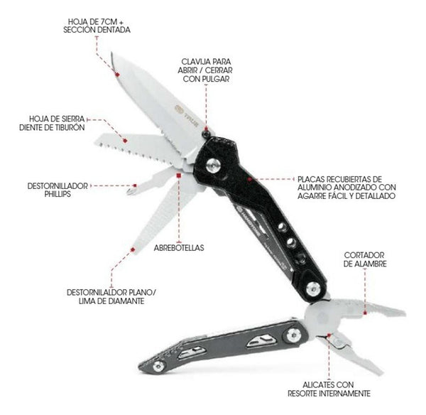 Multiherramienta de Bolsillo 18 en 1 HandyOne - True