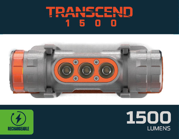 Linterna Frontal Recargable NEBO Transcend 1500 Lúmenes