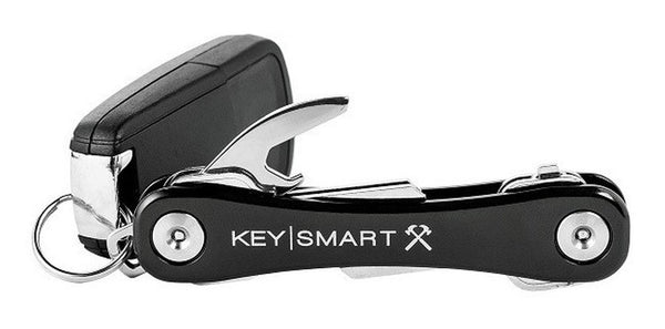 KeySmart Rugged - Organizador de llavero con Destapador y Clip de bolsillo
